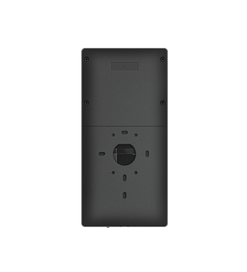 ZKTeco BioFace D1 rear view: Features wiring ports for RS485, Wiegand, and SIP video intercom. Essential biometric hardware for integrated security and access control systems in Uganda.