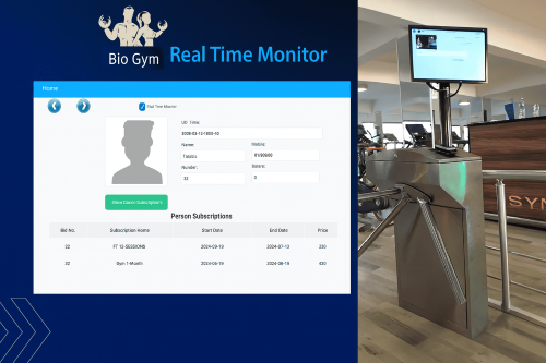 ioGym management software interface integrated with a ZKTeco biometric turnstile in Uganda, displaying real-time member synchronization,and secure access logs for Kampala fitness centers.