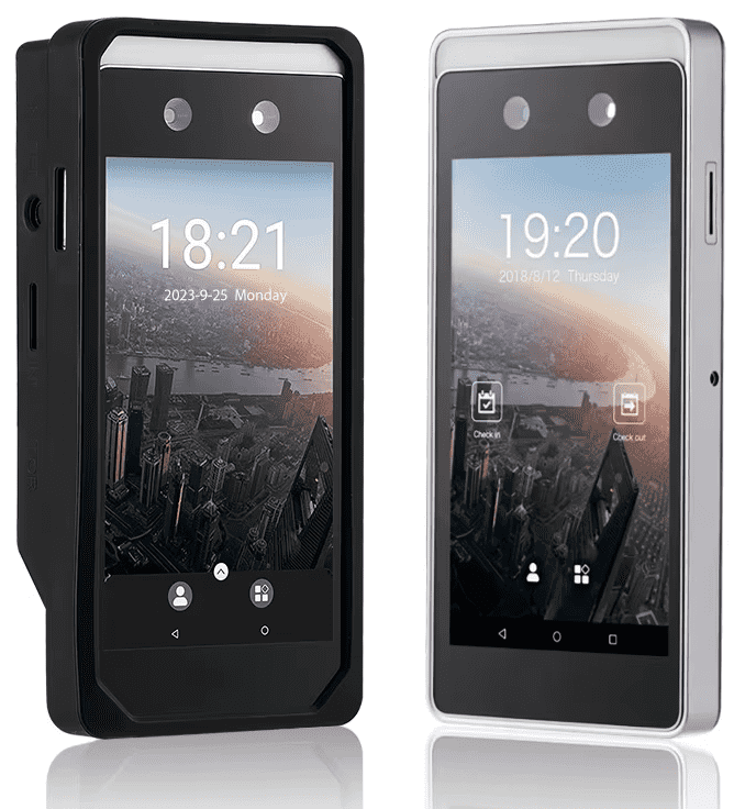 ZKTeco Horus E1 portable facial recognition terminal in Uganda. Features touchless biometric verification, 4G, and GPS for mobile workforce attendance across Kampala and regional sites.