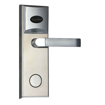 Secure ZKTeco LH1000 RFID hotel door lock in Uganda. Features Mifare-1 card access, durable stainless steel, and 5-latch mortise for hotels in Kampala.
