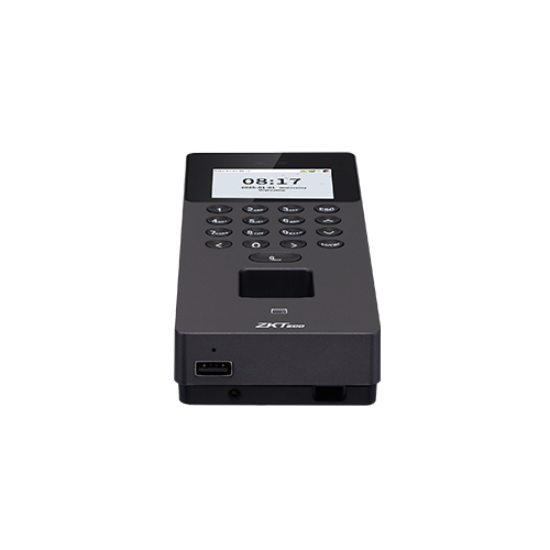 ZKTeco SenseFace 2A bottom view: Dedicated USB port and power interface for easy connectivity. Essential biometric hardware for secure access control installations throughout Uganda.
