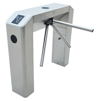 ZKTeco TS2000 tripod turnstile in Uganda, featuring SUS304 stainless steel and arm-drop safety. Ideal for secure office access control in Kampala.
