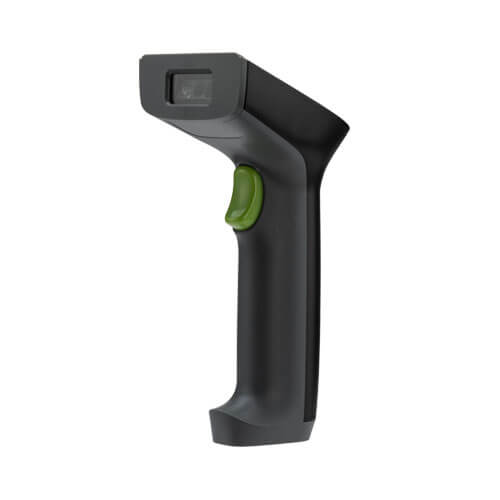 ZKTeco ZKB201S QR code reader: Angled view showing ergonomic black grip and durable design. High-performance scanner for warehouse logistics and retail in Kampala and Uganda.