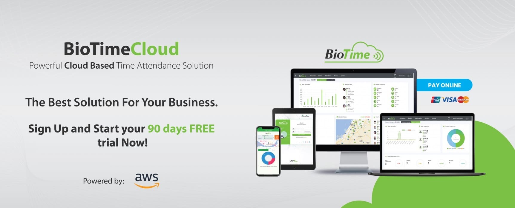ZKTeco BioTime Cloud time attendance system in Uganda for businesses in Kampala with cloud-based employee management